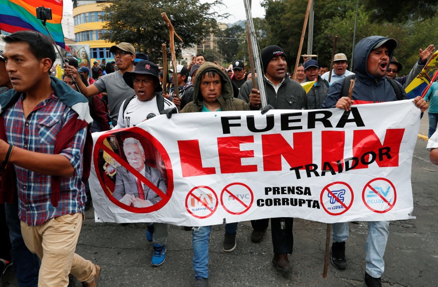 Correa niega orquestar golpe de estado en Ecuador contra Lenín Moreno