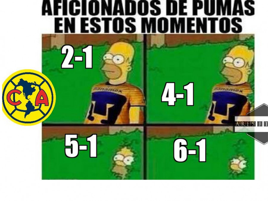 Memes del America Pumas