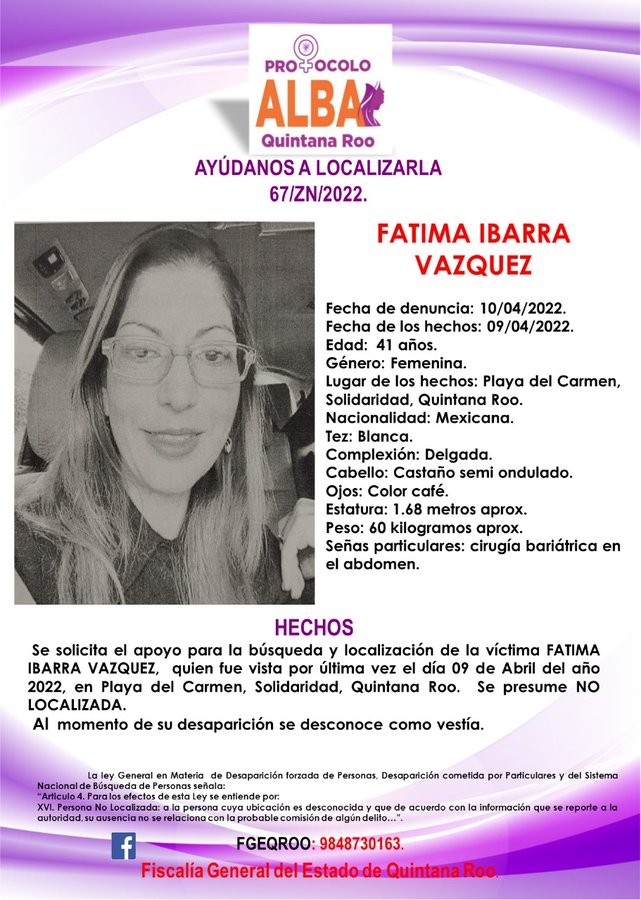 Quintana Roo | Emiten fichas de búsqueda de una familia que vacacionaba en Playa del Carmen