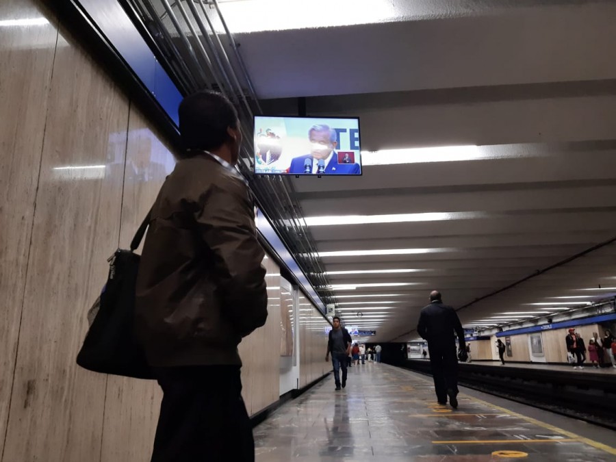 Transmisión en vivo del Primer Informe en el Metro