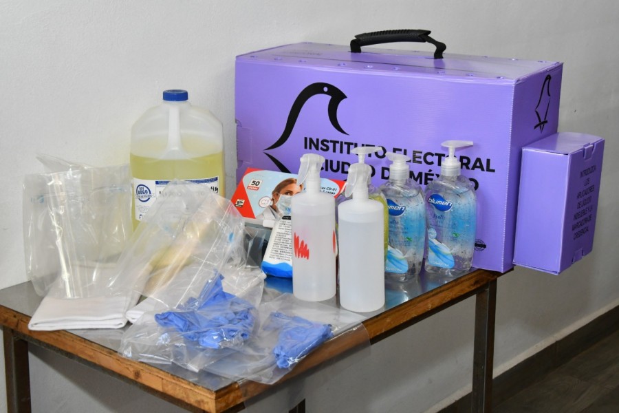 IECM realiza simulacro de votación con medidas sanitarias