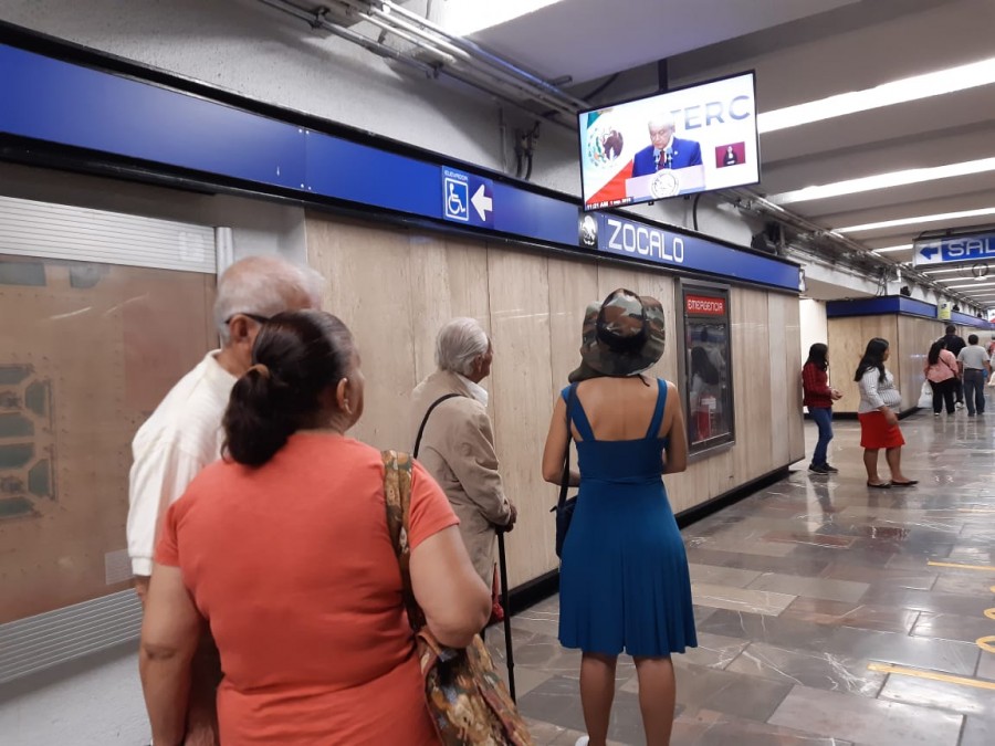 Transmisión en vivo del Primer Informe en el Metro