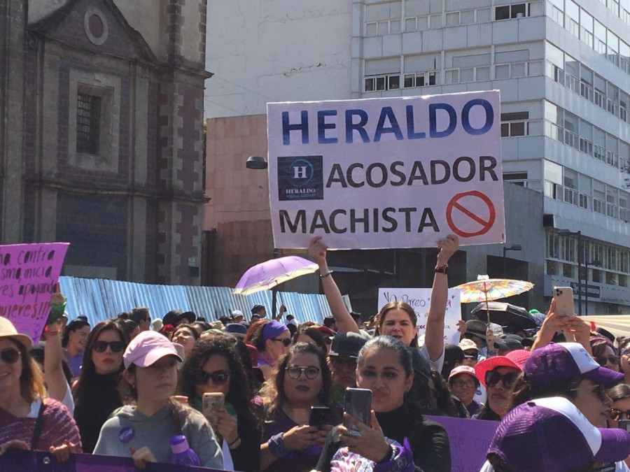 Marcha 8M VS medios