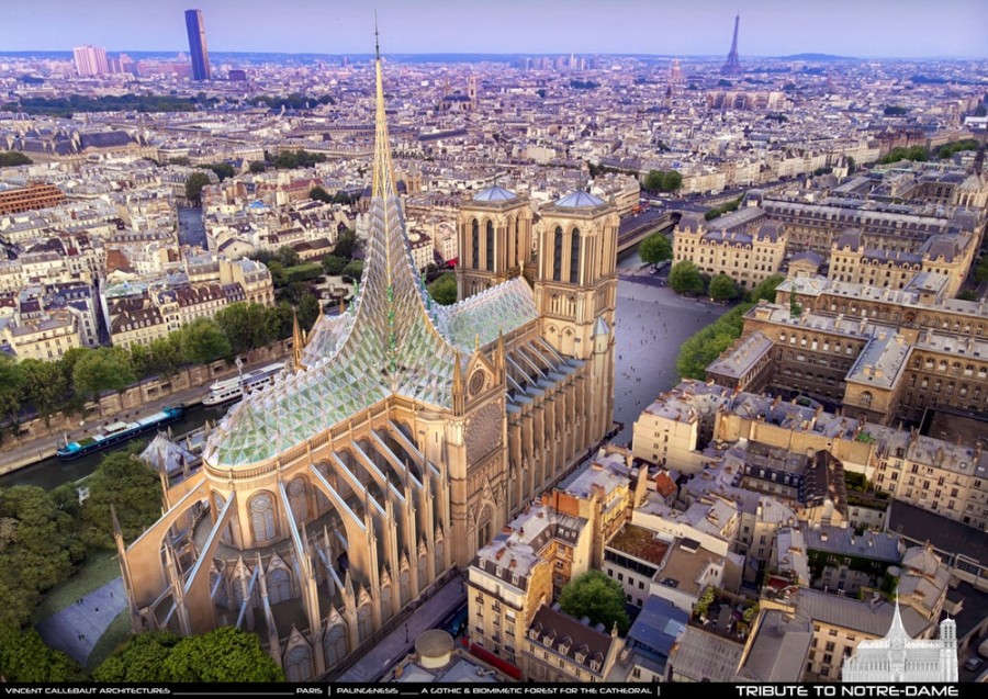 Proyecto Notre Dame de Vincent Callebaut