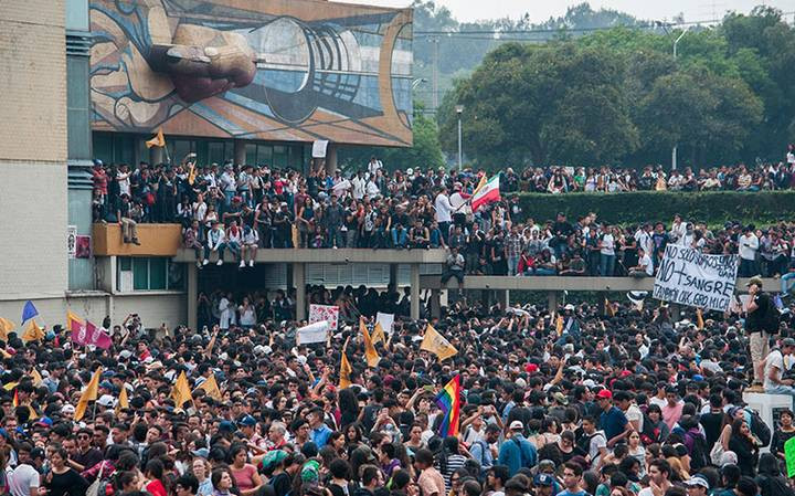 Marcha de estudiantes de Prepa 2 ocasionó un lesionado