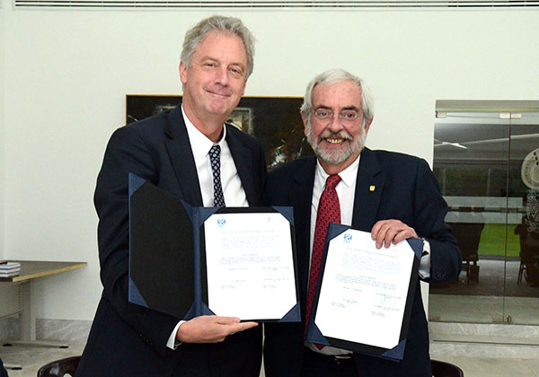 UNAM firma carta de colaboración con Universidad de Holanda