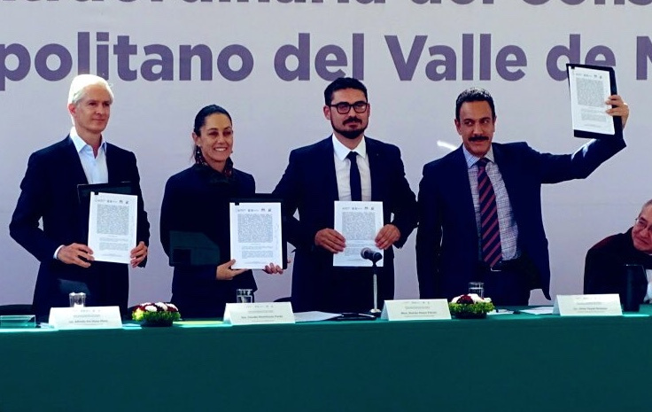 Sheinbaum participa en el Consejo de Desarrollo Metropolitano del Valle de México
