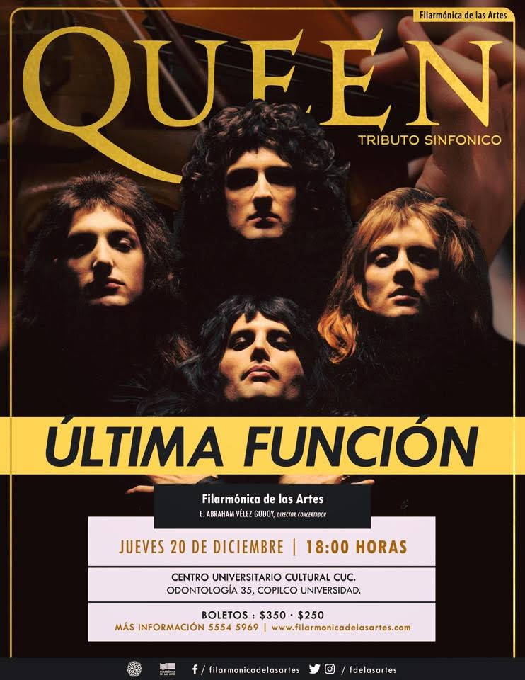 OFIA presenta tributo sinfónico a “Queen” en el Centro Universitario Cultural