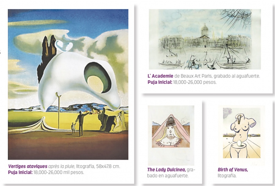 Desde 8 mil pesos venden obras de Dalí que revelan sus fobias