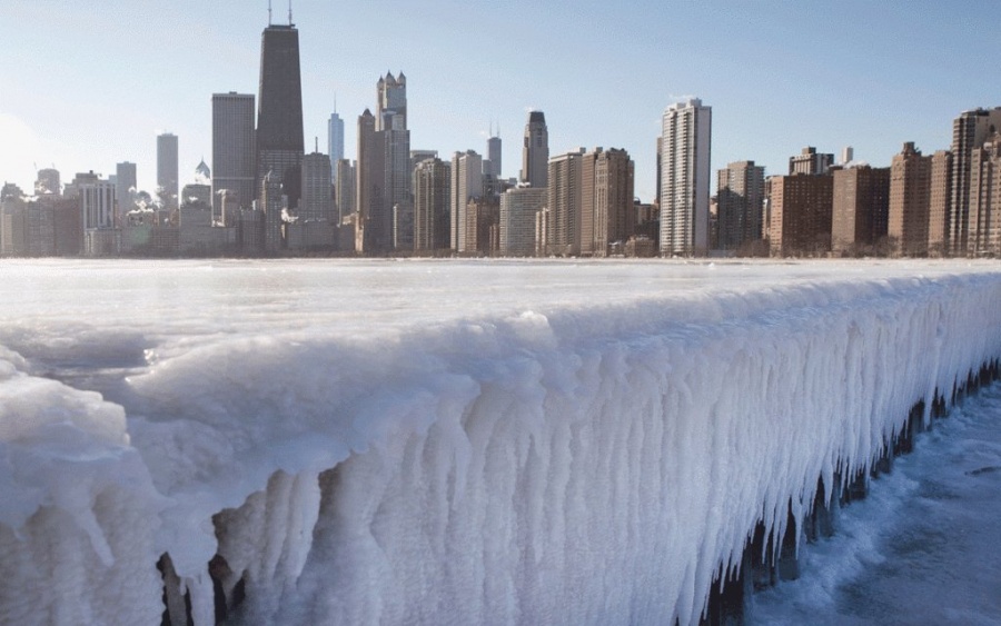 Chicago, más frío que la Antártida