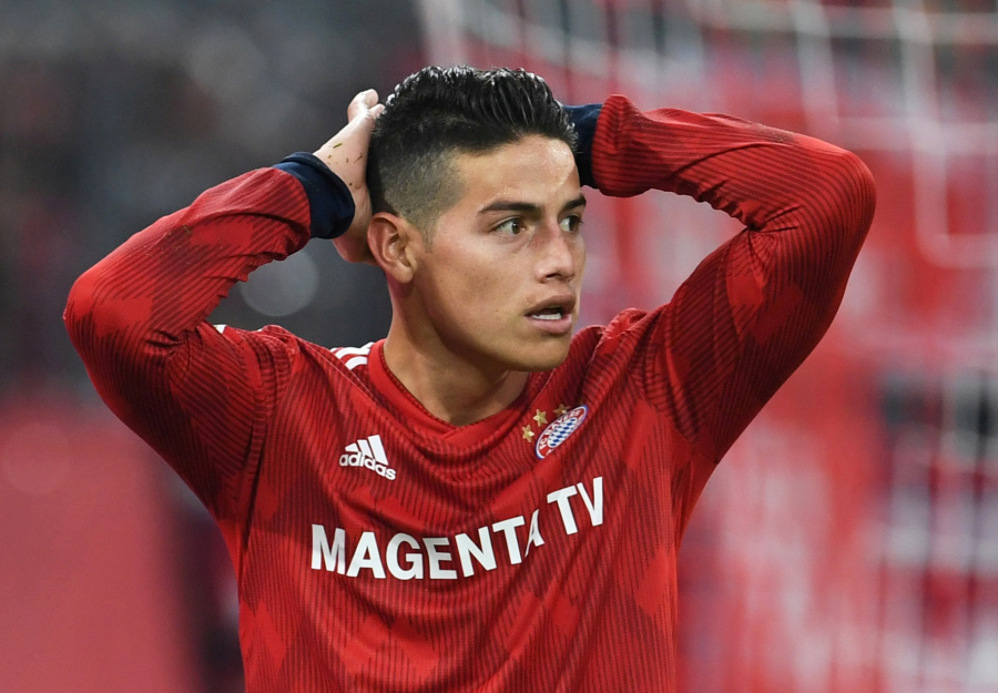 James Rodríguez causa baja del Bayern por lesión en la rodilla