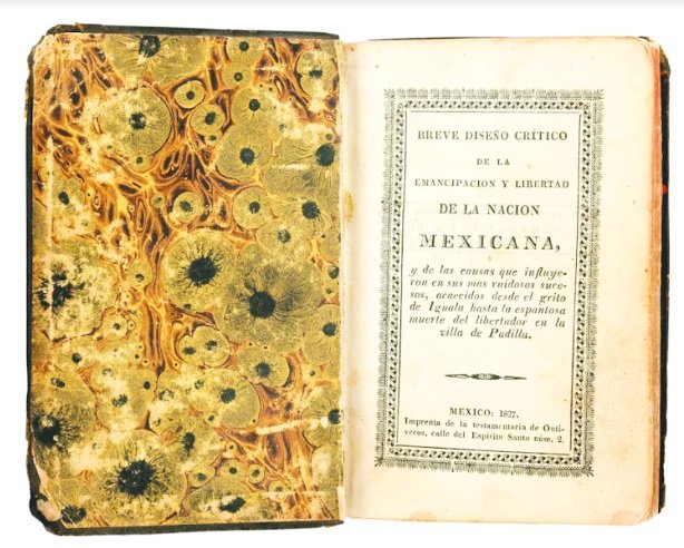 Venden primera edición de las memorias de Iturbide