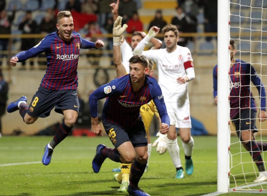 Lenglet le da el triunfo al Barcelona frente al Cultural Leonesa