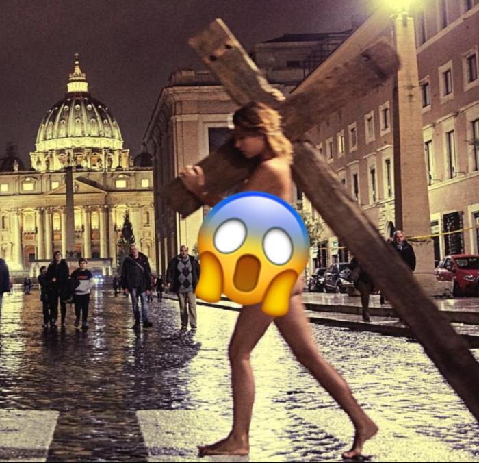 Modelo de Playboy se desnuda en el Vaticano y es arrestada