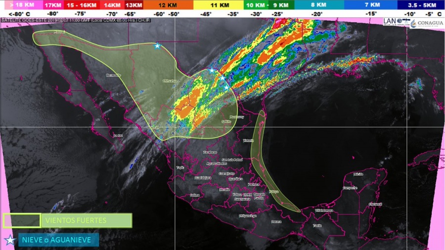 Se prevé un descenso de temperatura en la mayor parte del país