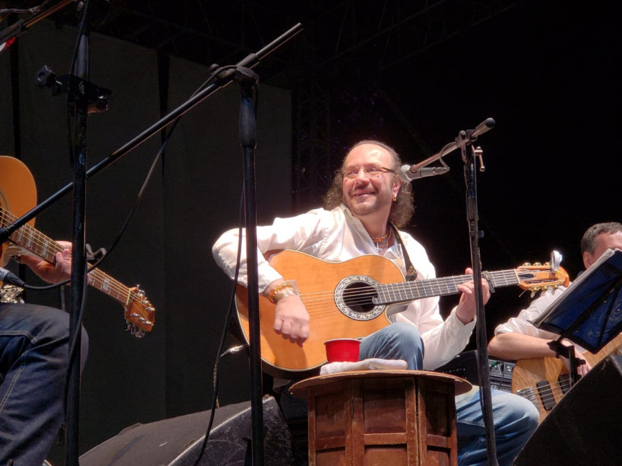 Fernando Delgadillo en la clausura del Festival del Bosque