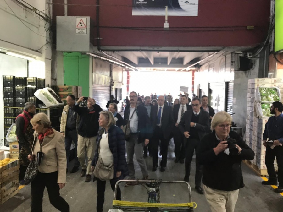 Delegación alemana, visita proyectos de modernización de Central de Abasto (Galería)