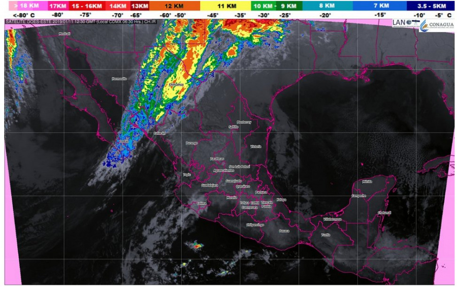 Prevalece bajas temperaturas en gran parte del país