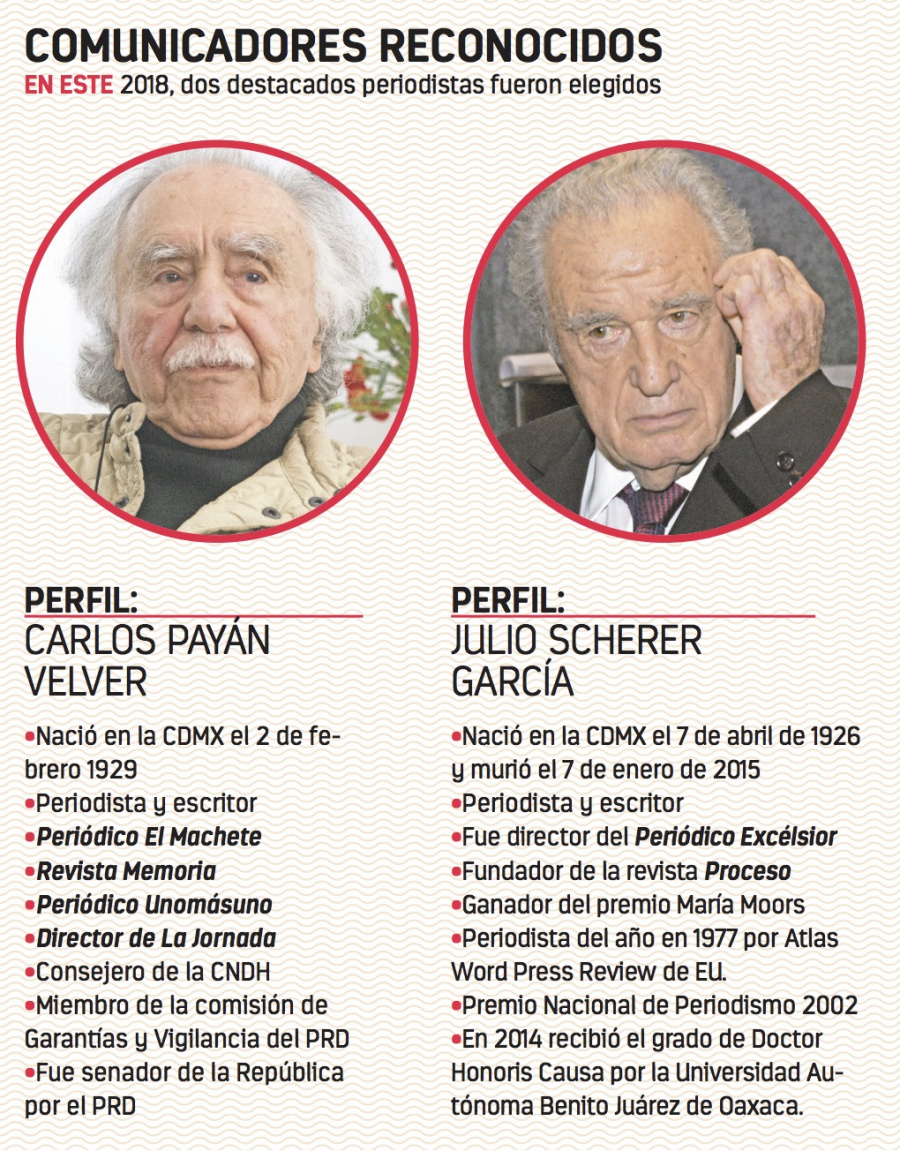 La medalla Belisario, para Carlos Payán, dice Senado
