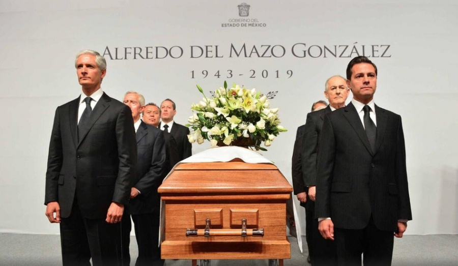 EPN encabeza guardia de honor en funeral de Alfredo del Mazo González