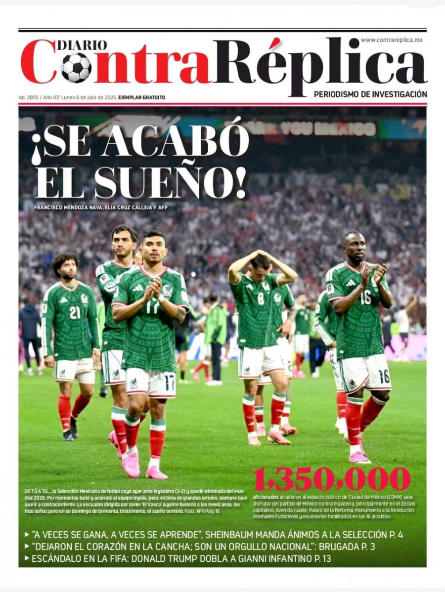 Miles de seguidores del Tri se congregan desde temprano en el Aacutengel para alentar a Meacutexico ante Inglaterra